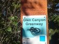 Glen Canyon Schild auf Englisch
